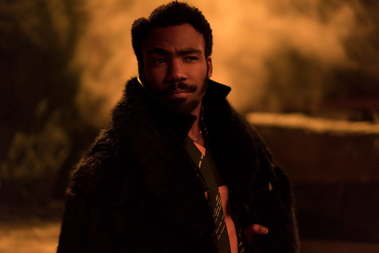 LANDO. Donald Glover as the young Lando Calrissian in 'Solo: A Star Wars Story.' 