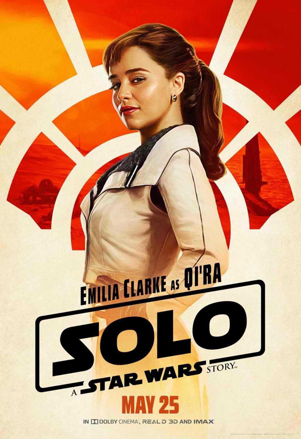 BEFORE LEA. Emilia Clarke as Qi'ra in 'Solo: A Star Wars Story.' 