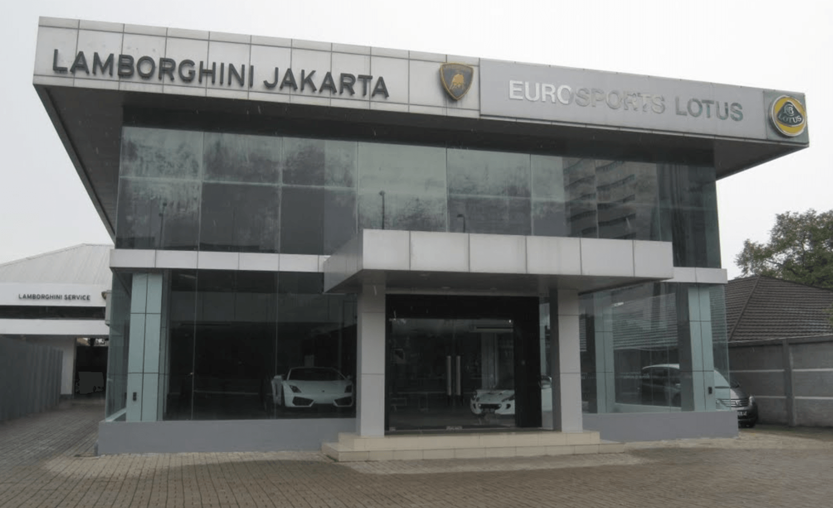 Tampak depan 'showroom' Lamborghini Jakarta. Foto dari Google Maps 