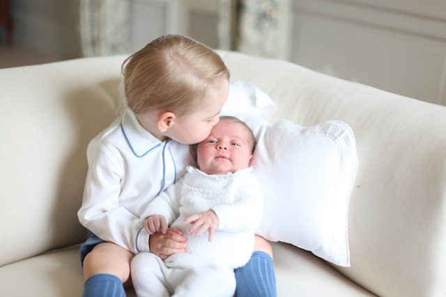 LOOK: Kiss from big brother George in pics of Britain’s Princess Charlotte