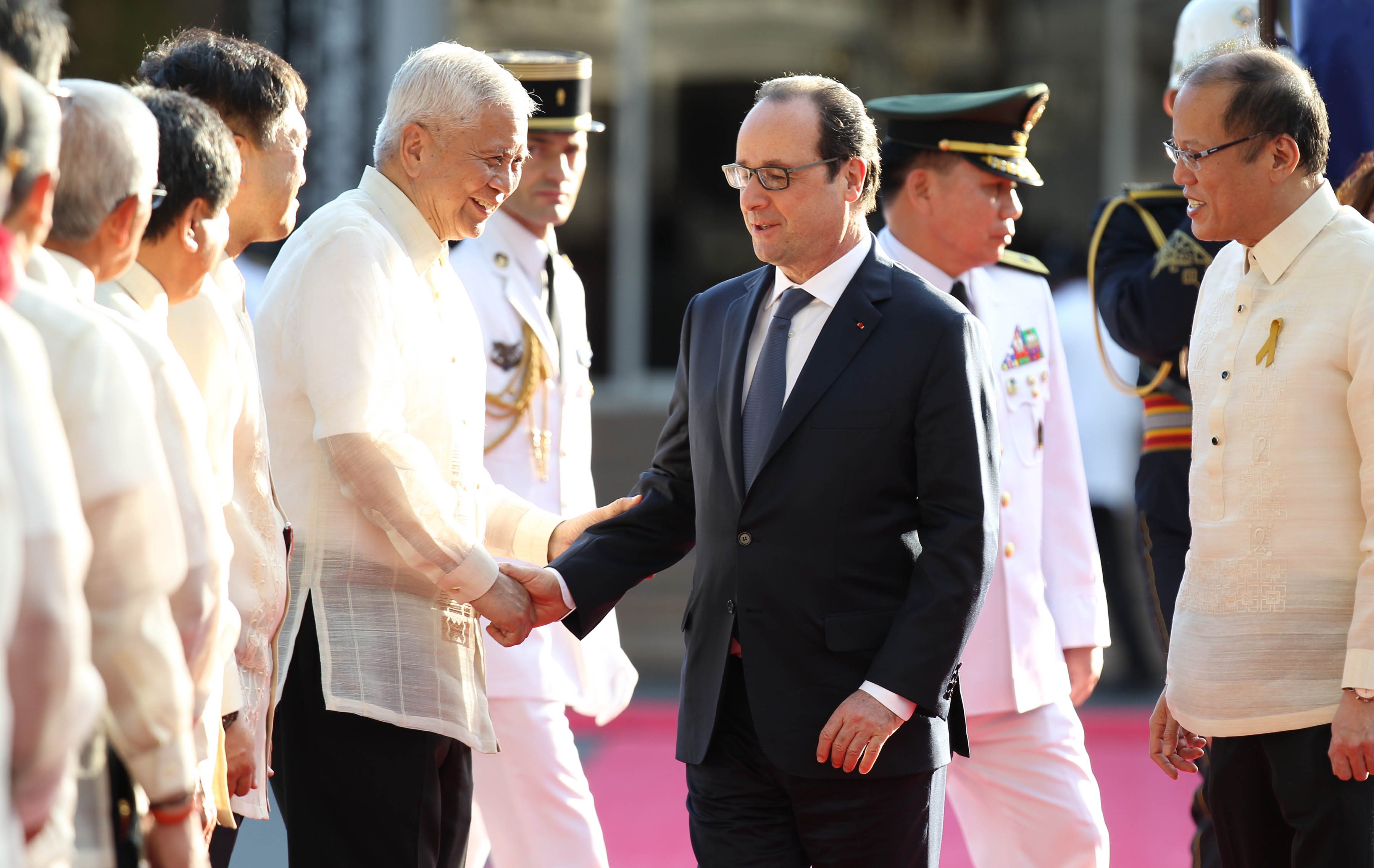 CLIMATE ADAPTATION. The State visit is a first by an incumbent President of France to the country since the establishment of diplomatic relations in 1947. Photo by Robert Viñas/Malacañang Photo Bureau 