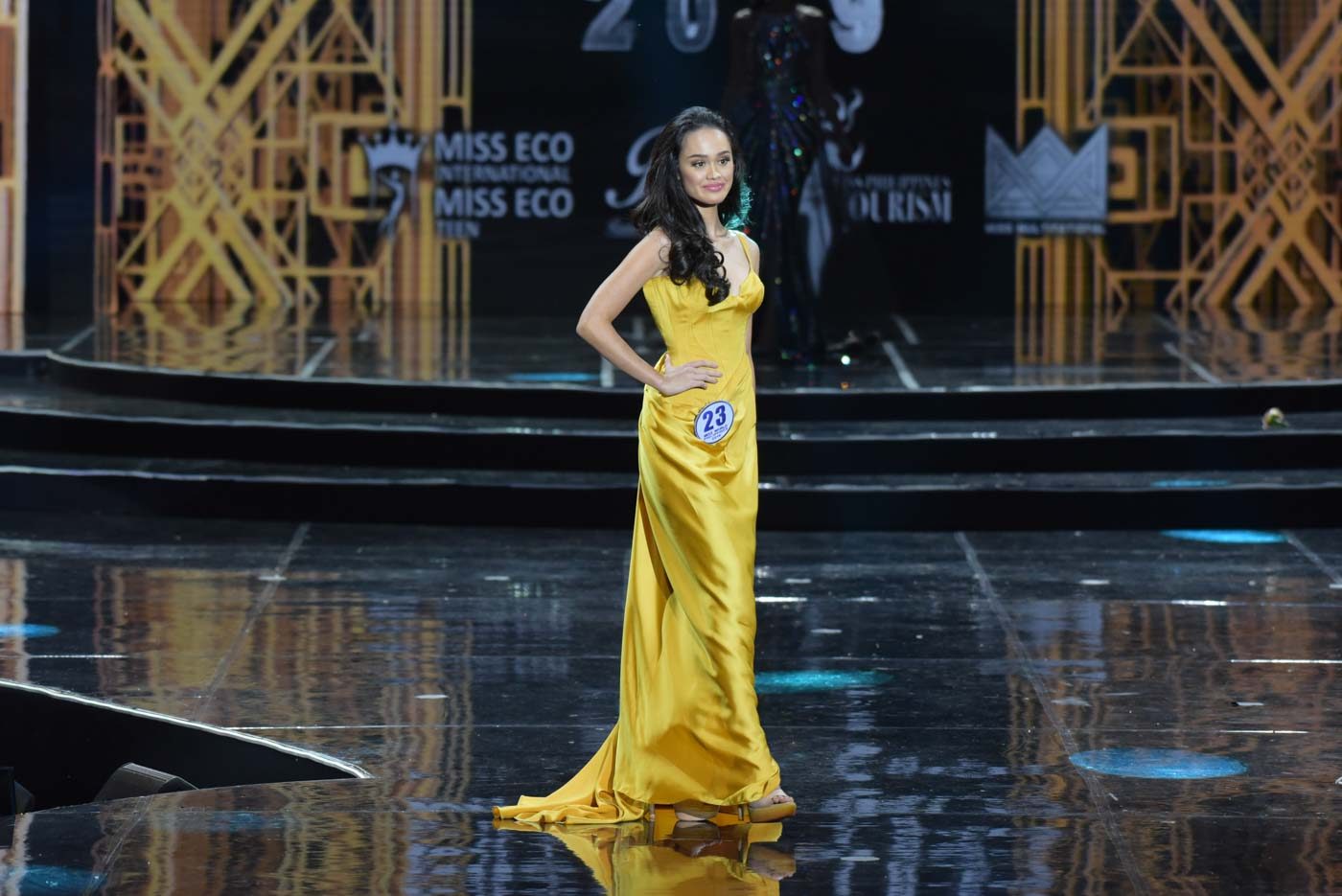 Vanessa during the evening gown portion. Photo by Alecs Ongcal/Rappler 