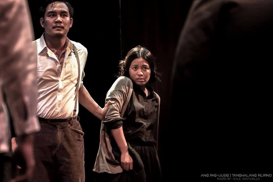 Jan Vincent Ibesate as John Proctor and Mary Warren played Lhorvie Ann Nuevo 