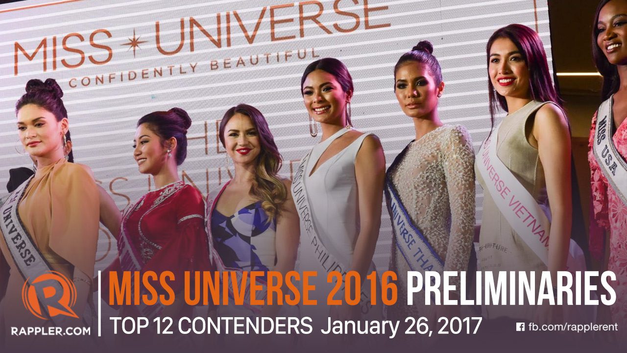 [WATCH] Miss Universe 2016 Preliminary Competition: Top 12 contenders
