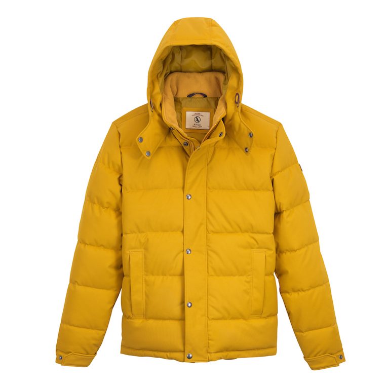 RAINY DAY UNIFORM. From doing rubber boots, Aigle also now offers quality outerwear, such as this bright yellow parka. 