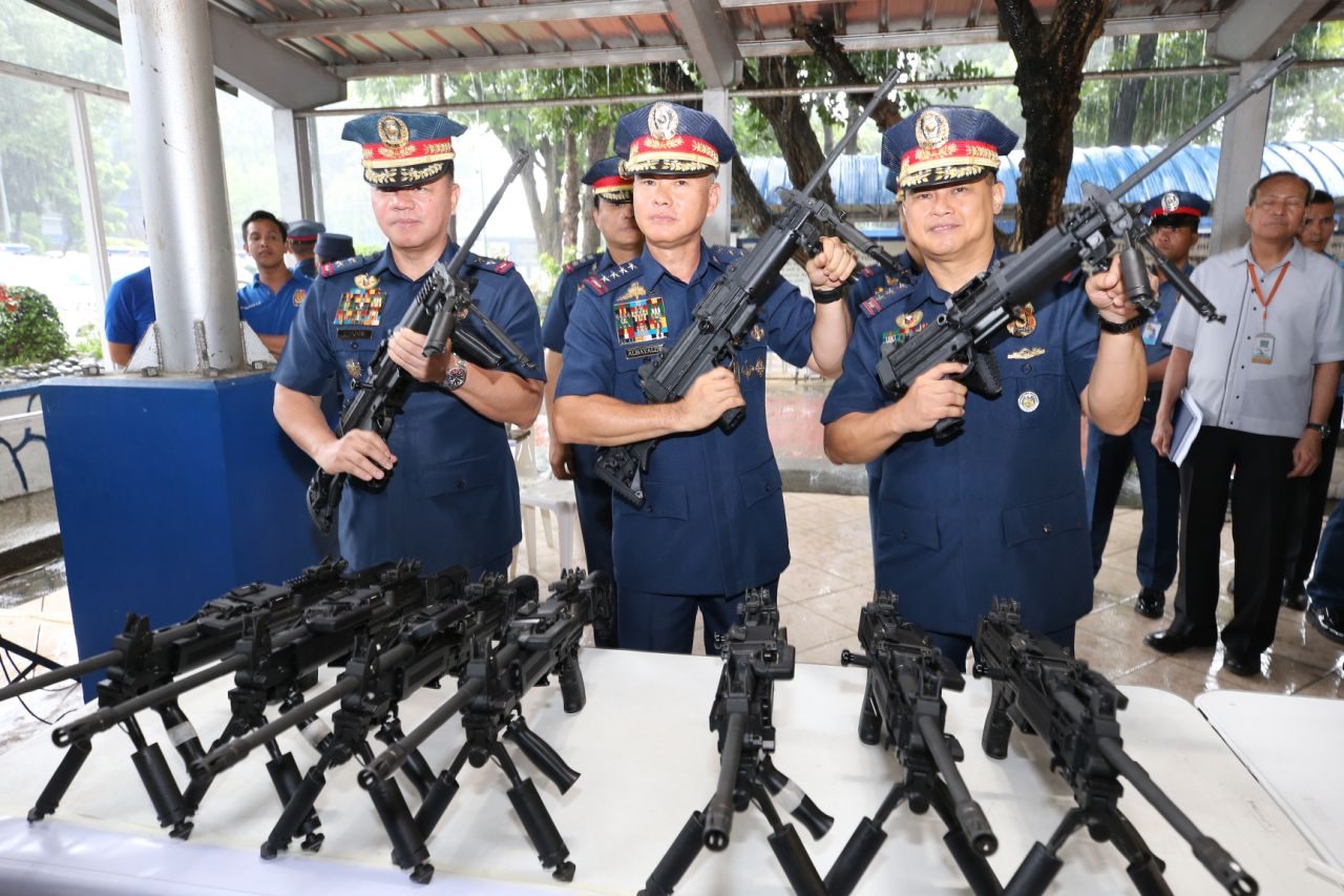 FIREPOWER. The PNP acquired a total of 78 NEGEV light machine guns  