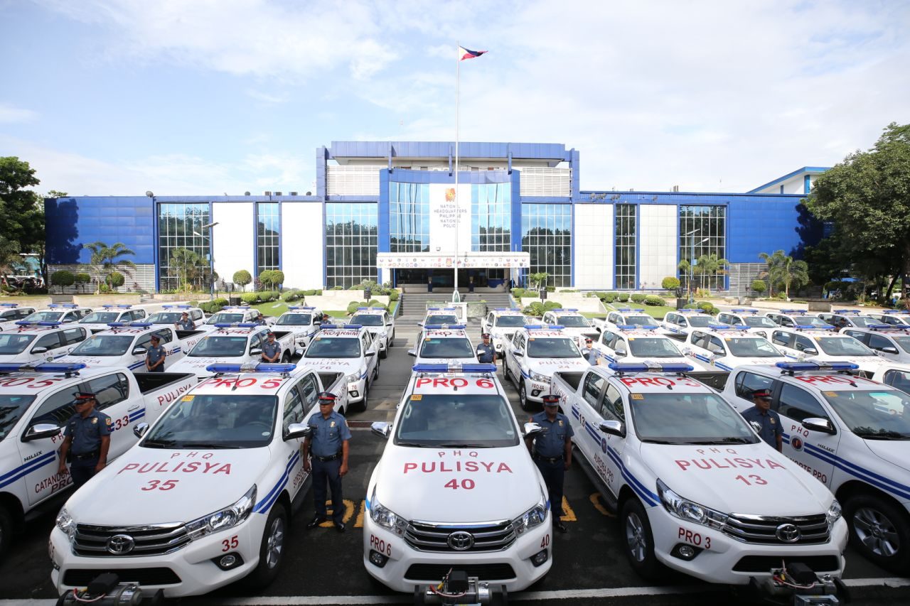 IN PHOTOS: PNP shows off P784-million worth of new vehicles, firearms