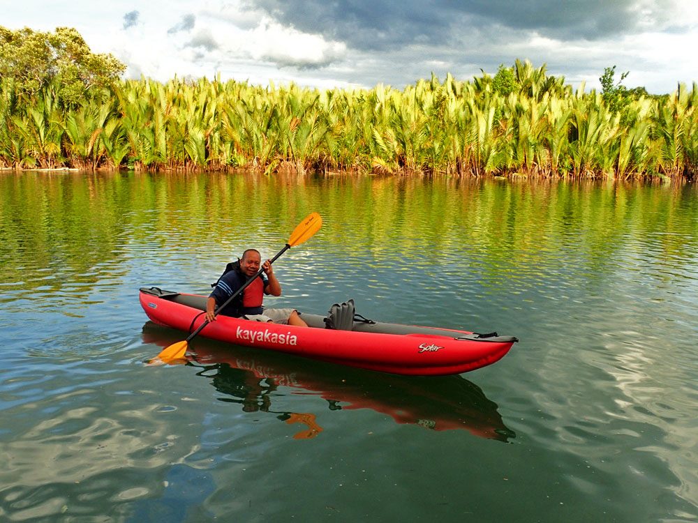 PIONEER. Ferreolo Peñoso, fondly called Sam Yolo, is the first guide for KayakAsia Philippines tours in Abatan River.
 