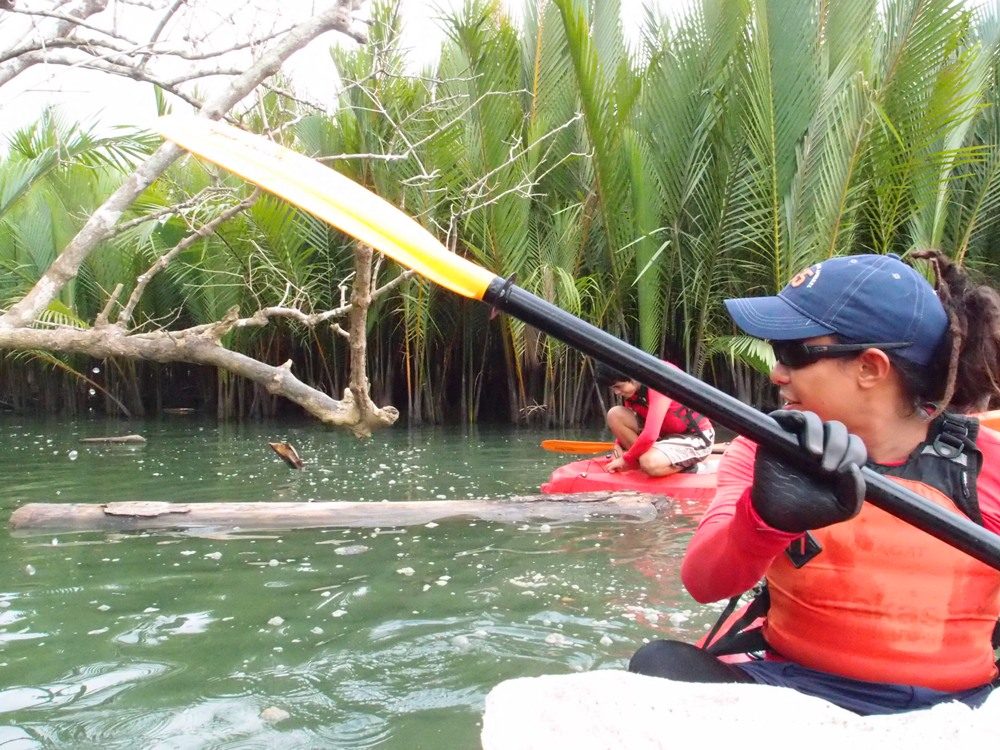 POSSIBILITIES. Rey Donaire is among the local paddlers who saw the tourism potential for Abatan River. Photo courtesy of KayakAsia Philippines
 