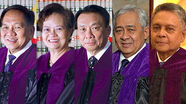5 justices won’t inhibit in Sereno quo warranto case