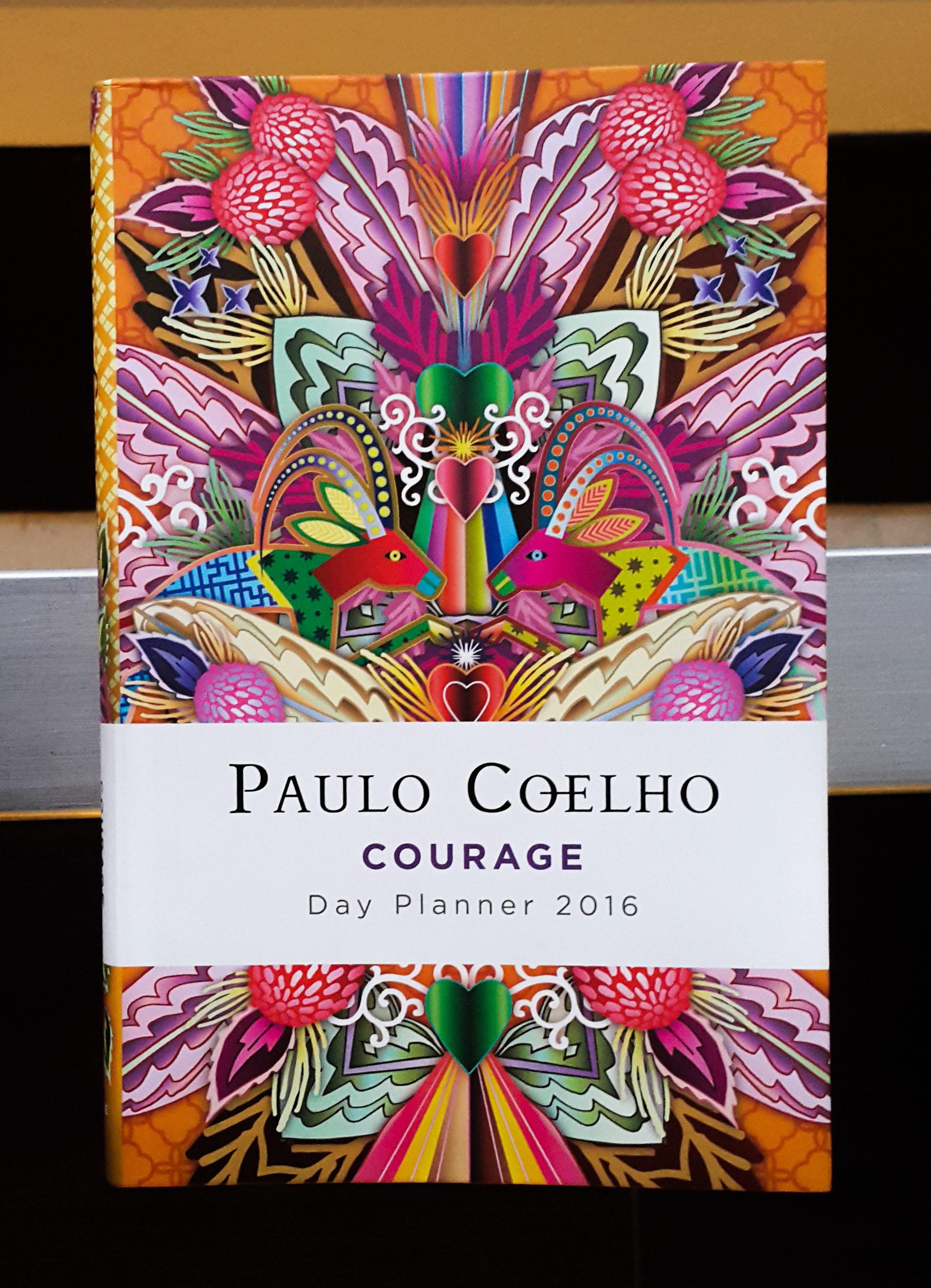 Paulo Coelho 'Courage' planner, P496 at Fully Booked. Photo by Wyatt Ong/Rappler  