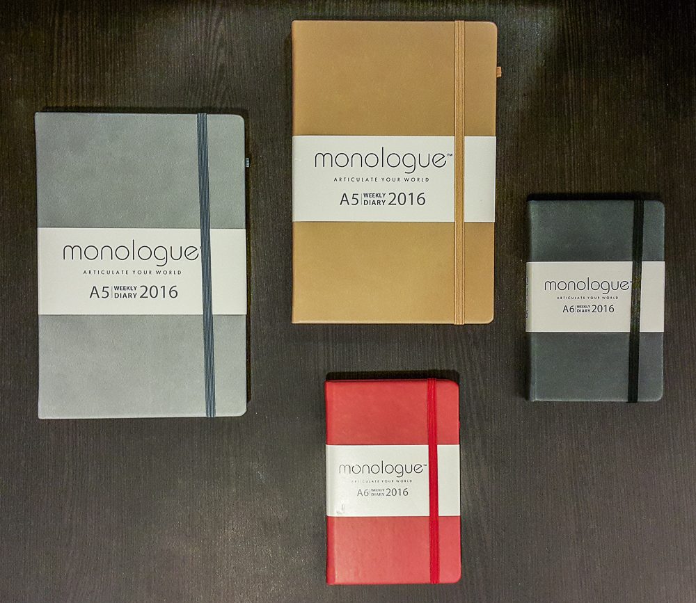 Monologue planners, P499 (large), P390 (small) at Fully Booked. Photo by Wyatt Ong/Rappler 