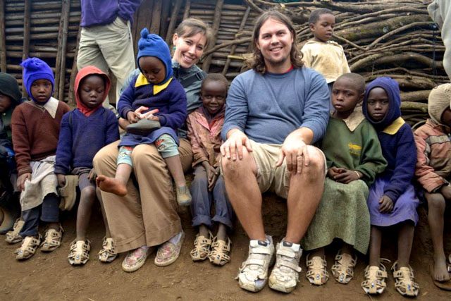 INSPIRATION. Lee hit upon the idea for the shoes while working at an orphanage in Kenya.  