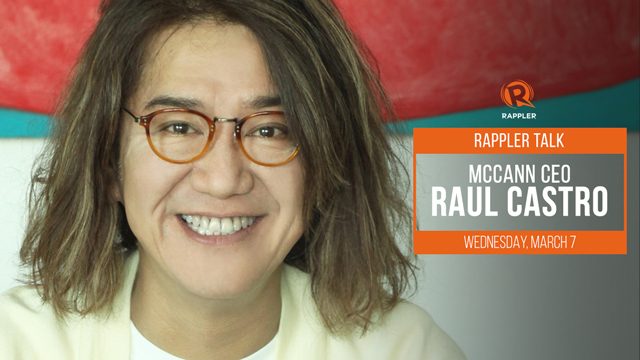 [WATCH] Rappler Talk: McCann Philippines CEO Raul Castro on how to engage millennials in the workplace