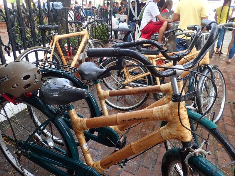 BAMBOO BIKES. For those who want to explore Intramuros, these bikes by Bambike are for rent. Some are also for sale. 