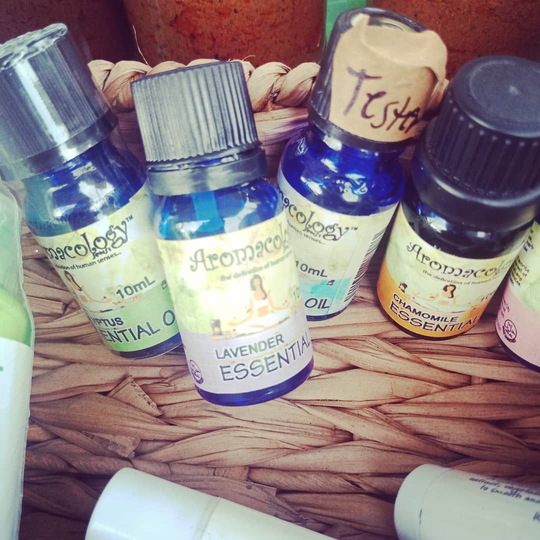 ESSENTIAL OILS. Many more handmade products can be found at the market, like essential oils by Prasadam from Bicol. 
