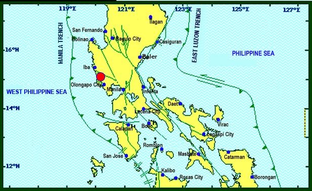 Gempa berkekuatan 5,4 SR mengguncang sebagian wilayah Luzon
