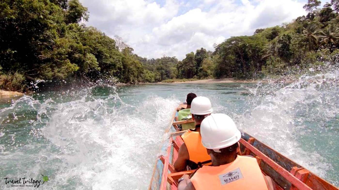 ADRENALINE RUSH. This is where the splashes and the waves come! Itâs not all quiet in the river. Photo by Potpot Pinili 