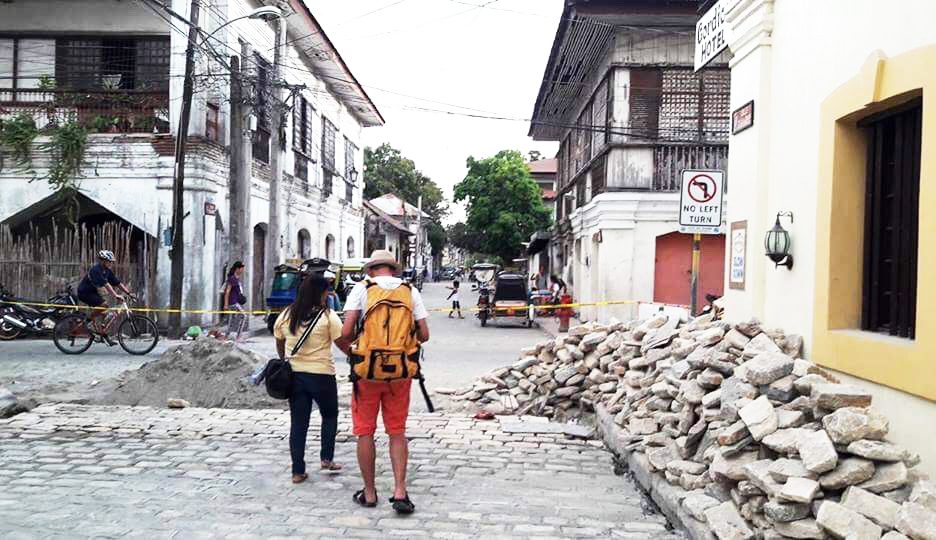 Vigan sets cobblestones in entire UNESCO heritage site