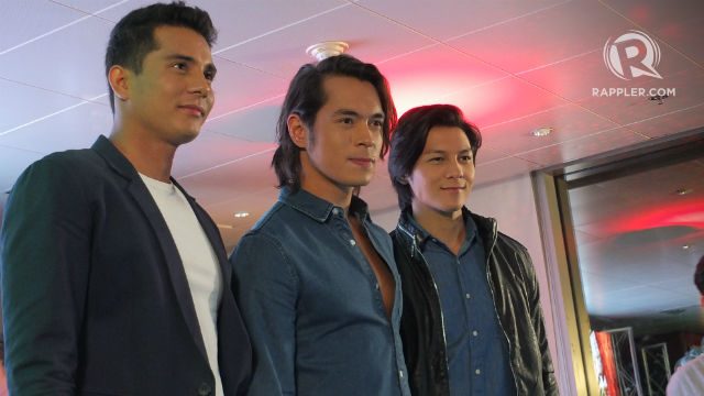 HOT MEN. Jake with Ejay Falcon and Joseph Marco as the 3 Samonte brothers in 'Pasion de Amor'. Photo by Alexa Villano/Rappler   