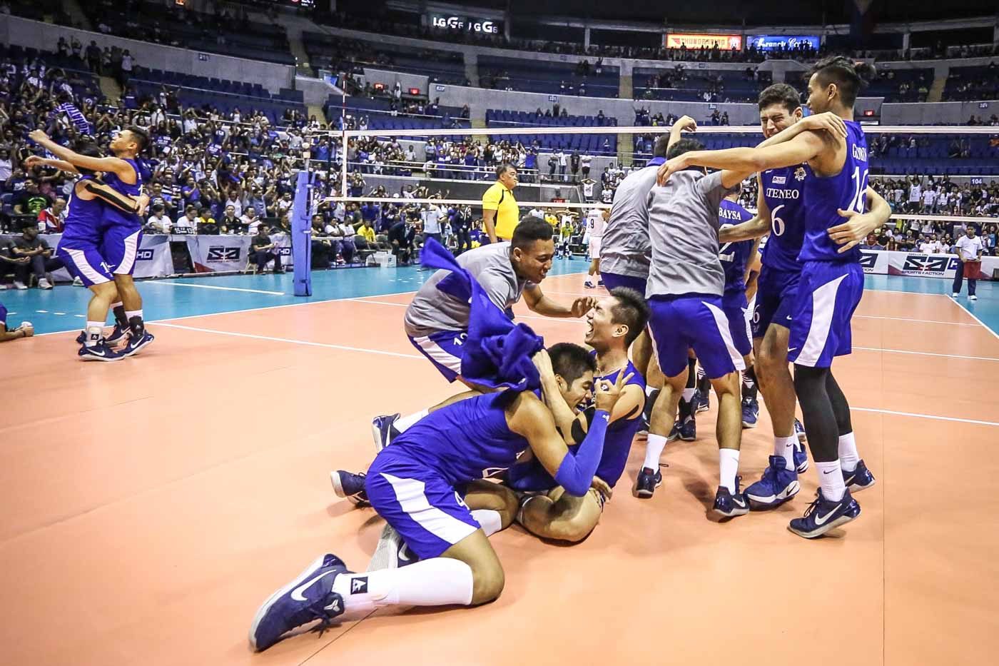 Ateneo Blue Eagles complete 3-peat of men’s volleyball title