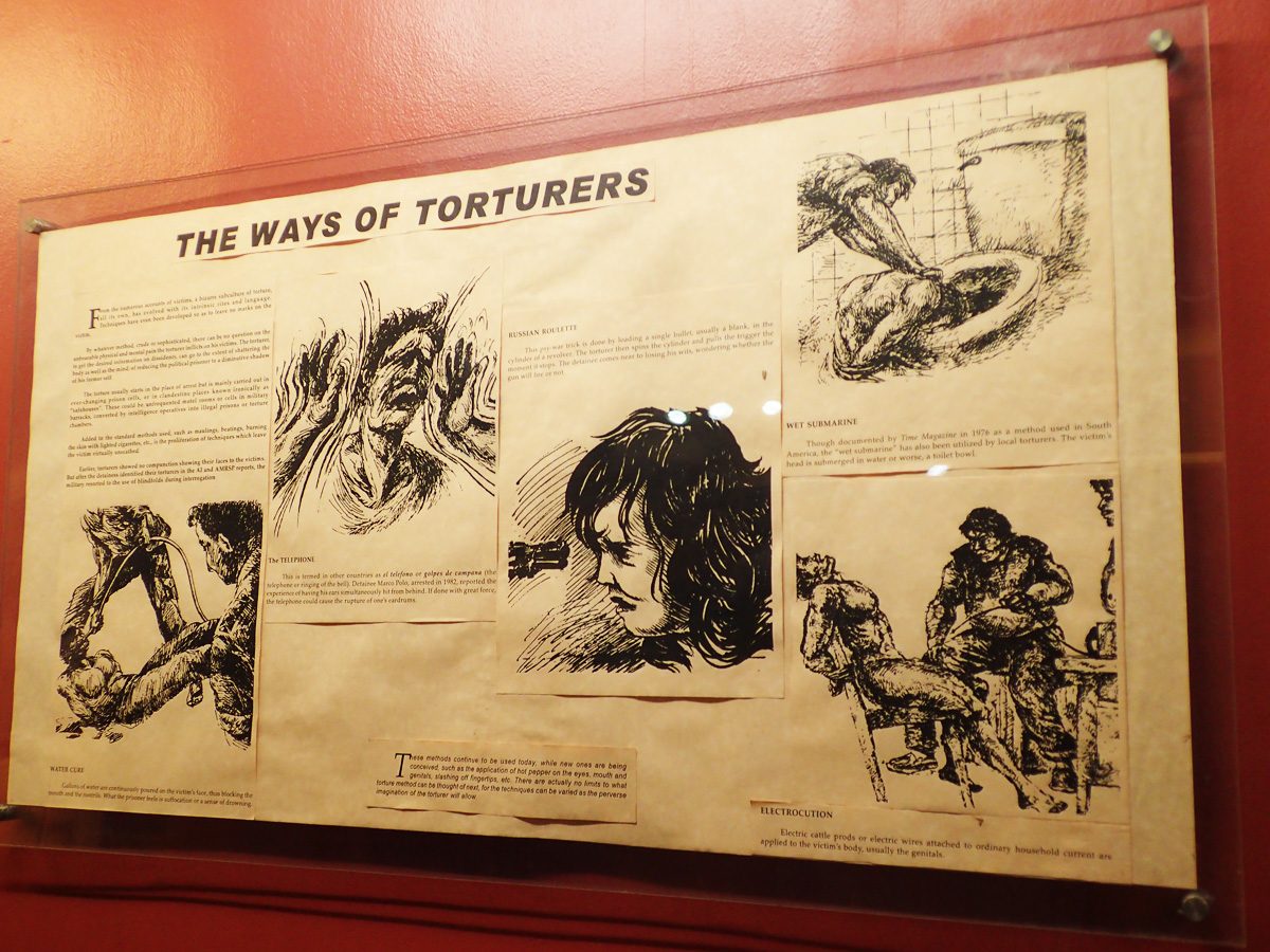TORTURE METHODS. Here are just some of the torture methods used during the Marcos regime.  
