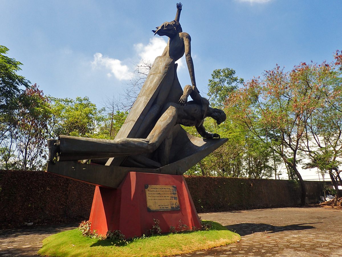 INANG BAYAN. The landmark monument symbolizing freedom and sacrifice at the Bantayog ng mga Bayani 