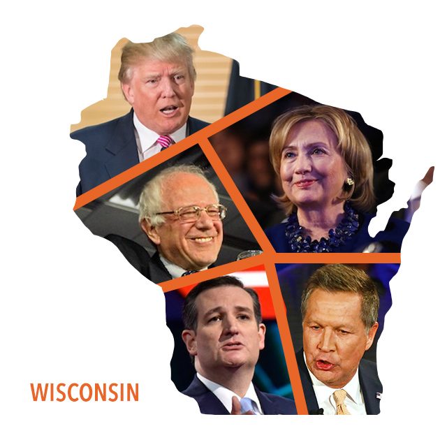 Wisconsin up for grabs as Trump, Clinton seek upsets