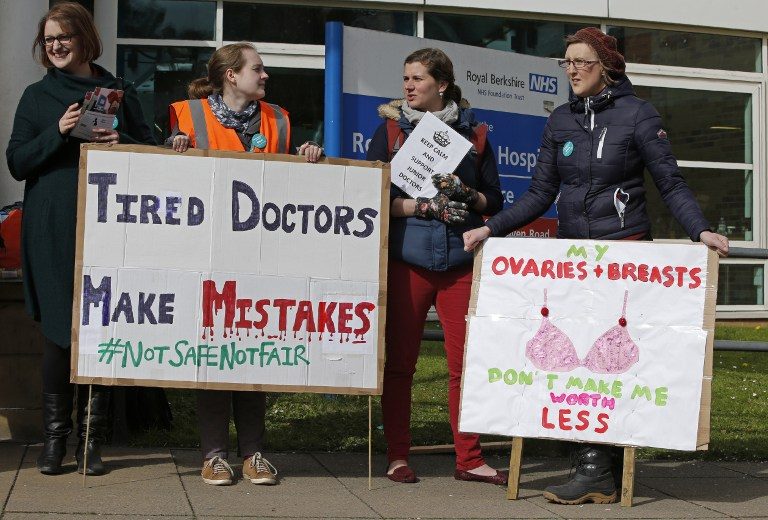 Britain’s junior doctors strike in furious government row