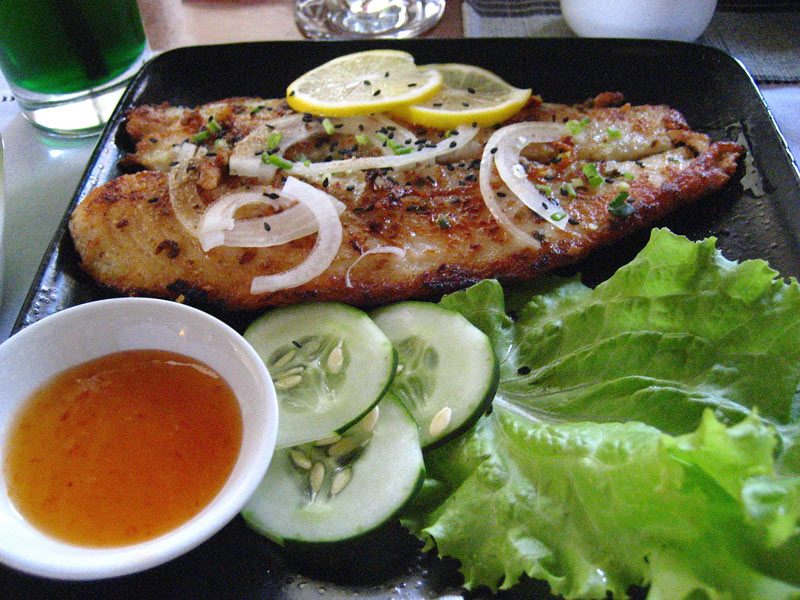 Pan-fried fish. All photos provided by Nikka Sarthou-Lainez 