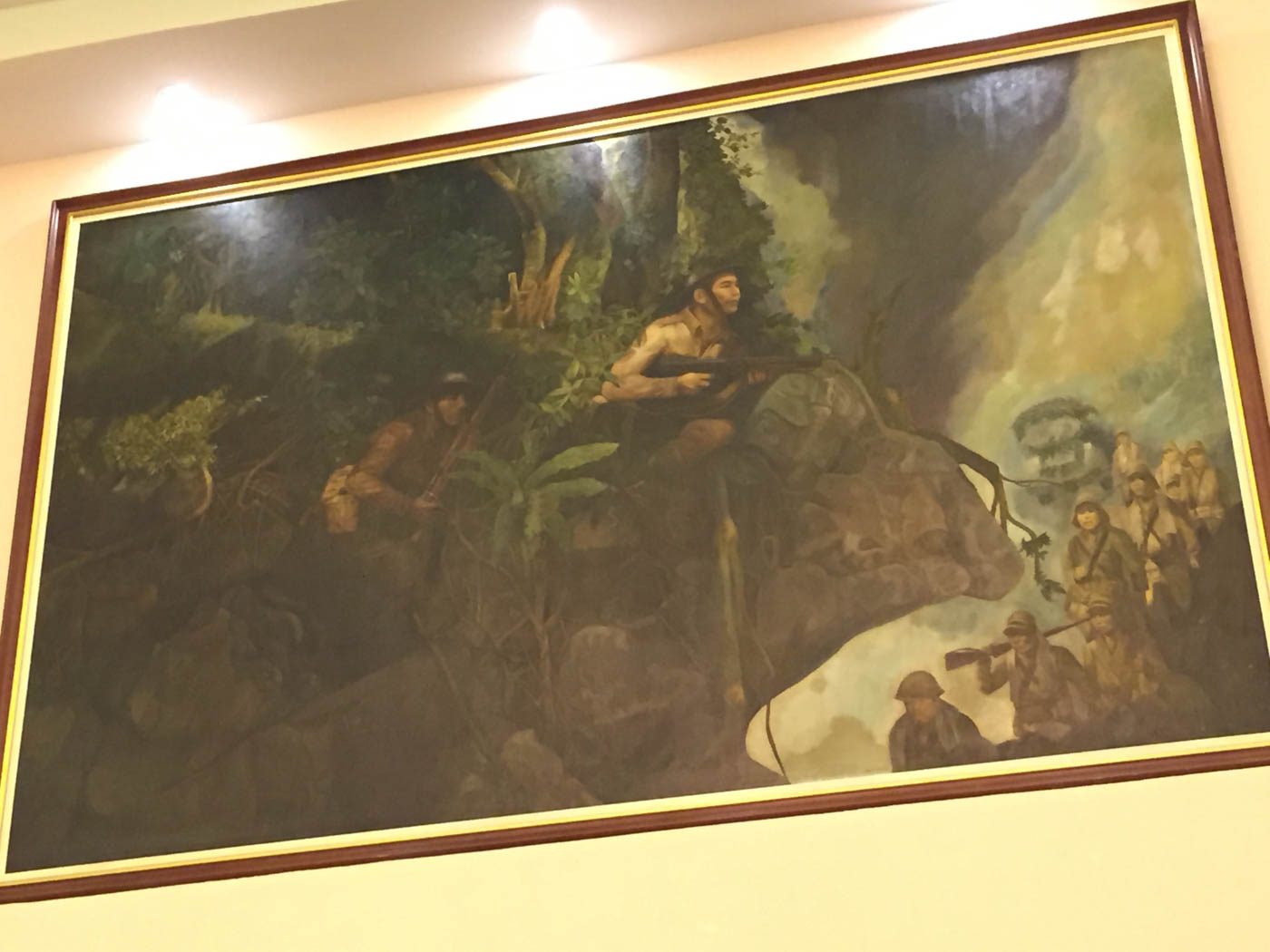MARCOS PAINTING. This painting was commissioned by the late dictator and later, acquired by the Quezon City government. Photo by Bea Cupin/Rappler   