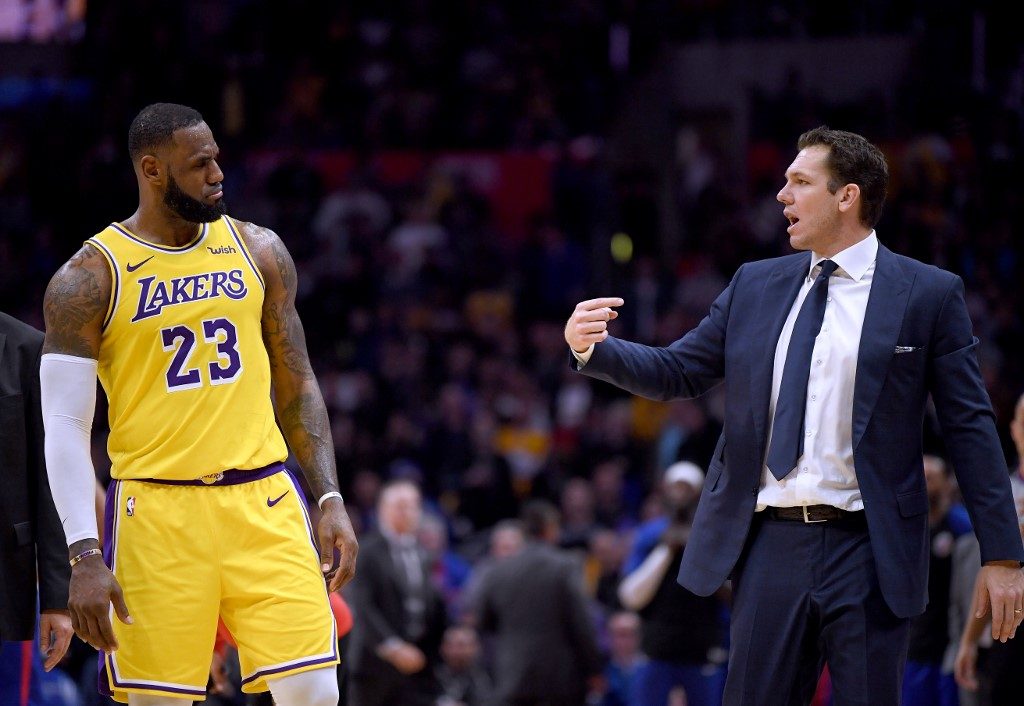 Lakers split with embattled head coach Luke Walton