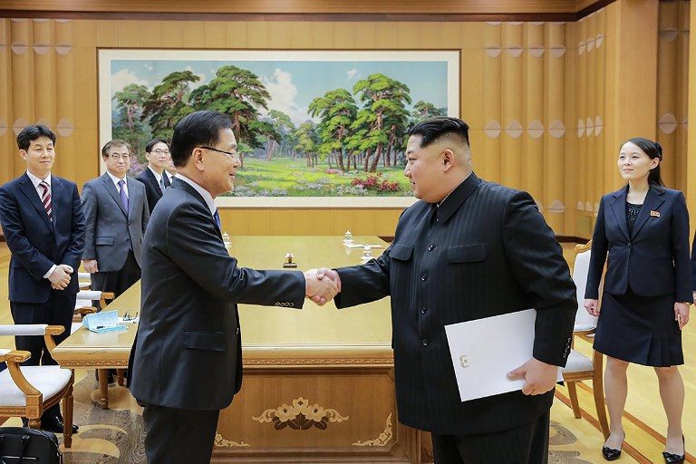 Kim Jong-Un and Seoul envoys discuss possible inter-Korean summit