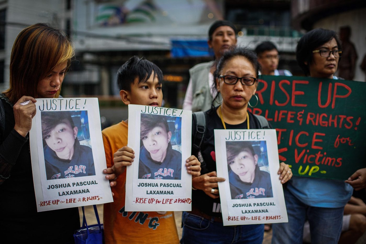 SLAIN TEEN. Families call for justice for the death of teenager Joshua Laxamana. Photo by Jire Carreon/Rappler  