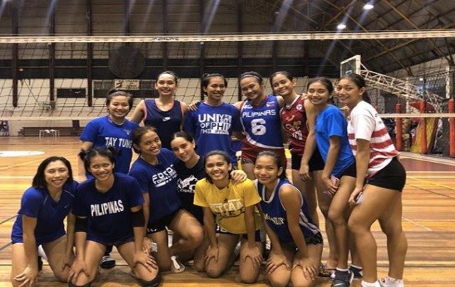 LOOK: Juliana Gomez trains with UP volleyball team