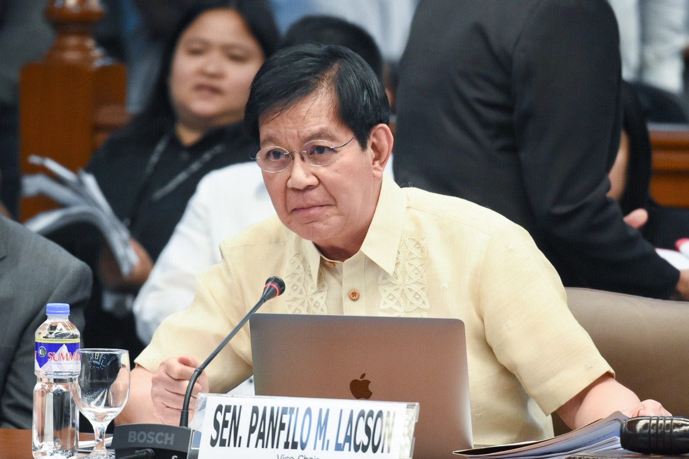 LEAD PROBER. Senator Panfilo Lacson navigates through the technicalities in the frigates project to get to the bottom of the problem. Photo by Angie de Silva/Rappler  