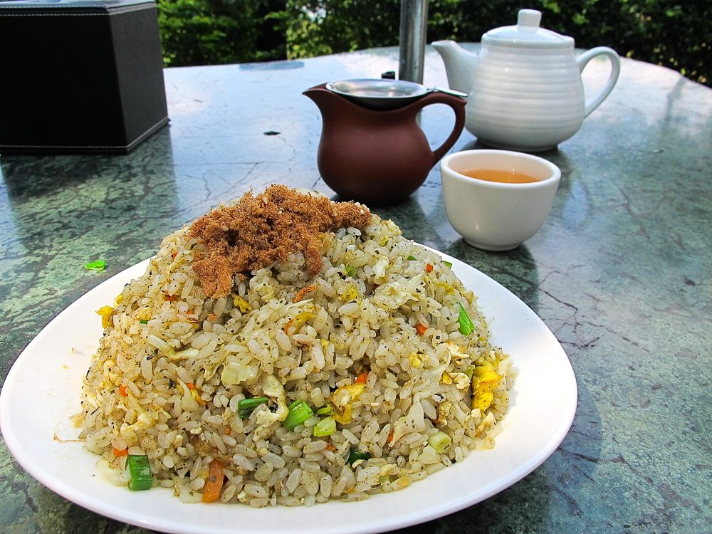CHOW DOWN. Maokong tea fried rice 