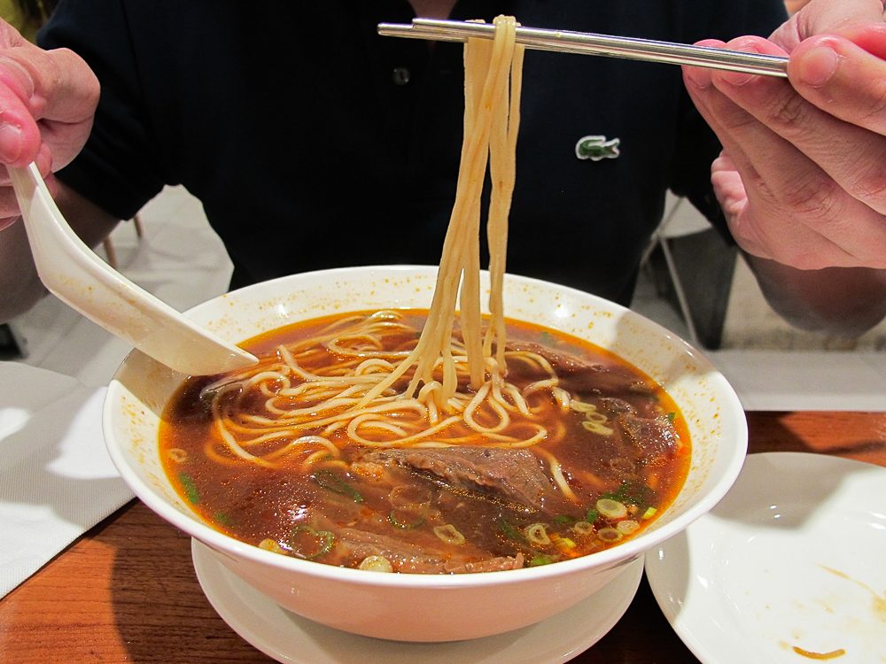 USE YOUR NOODLE. Din Tai Fung's braised beef noodle soup 