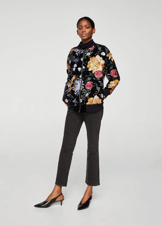 Floral embroidered jacket (P6,495) from shop.mango.com 
