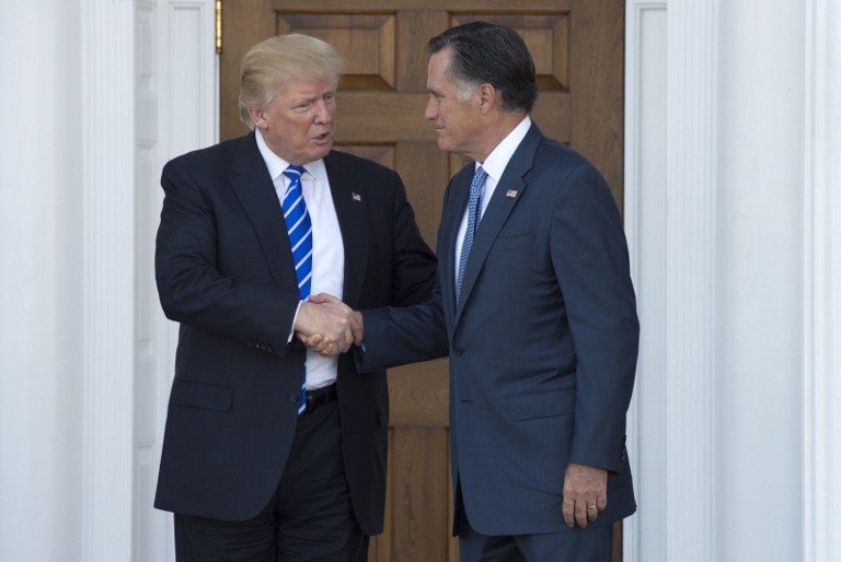 Trump meets with Romney, no word on job offer