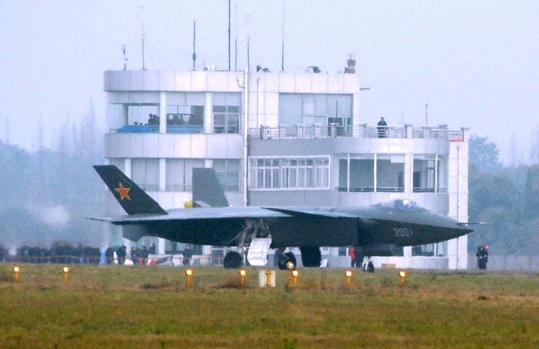 China’s secretive stealth fighter unveiled in flyby debut