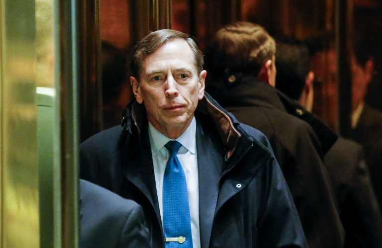 Trump meets Petraeus in fraught quest for top diplomat