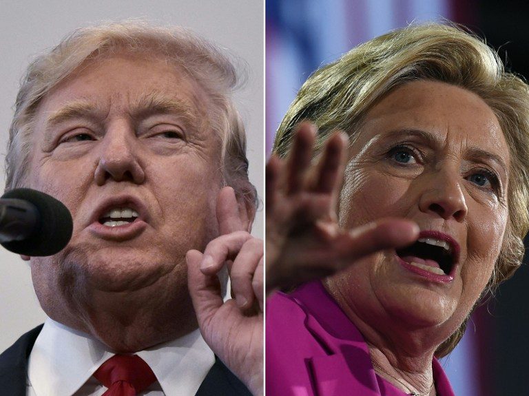 Clinton, Trump court the undecided as campaign grinds on