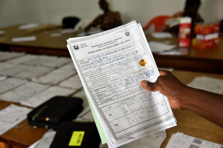 Ivory Coast to learn result of vote on new constitution