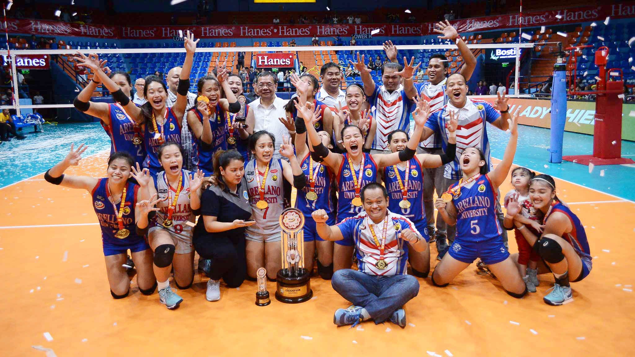 NCAA: Arellano University wins 3-peat volleyball crown