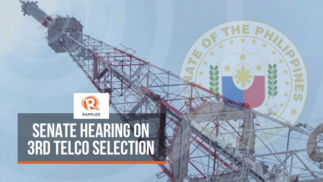 WATCH: Senate hearing on 3rd telco selection