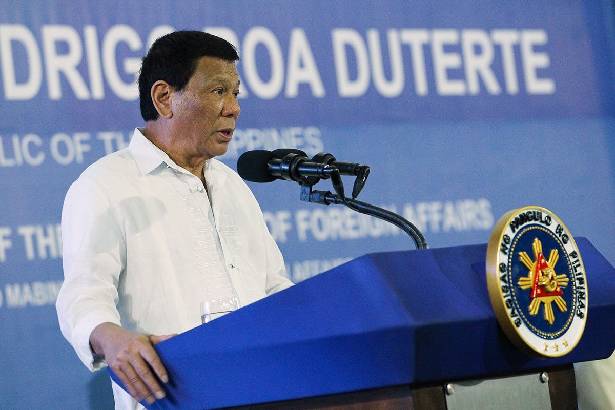 Duterte atas perintah vs ‘Tambays’: ‘Tidak ada yang ditangkap’