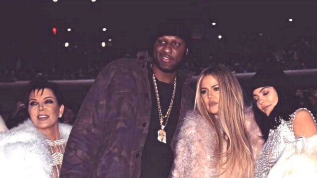 Lamar Odom out in public at Kanye West show in NY