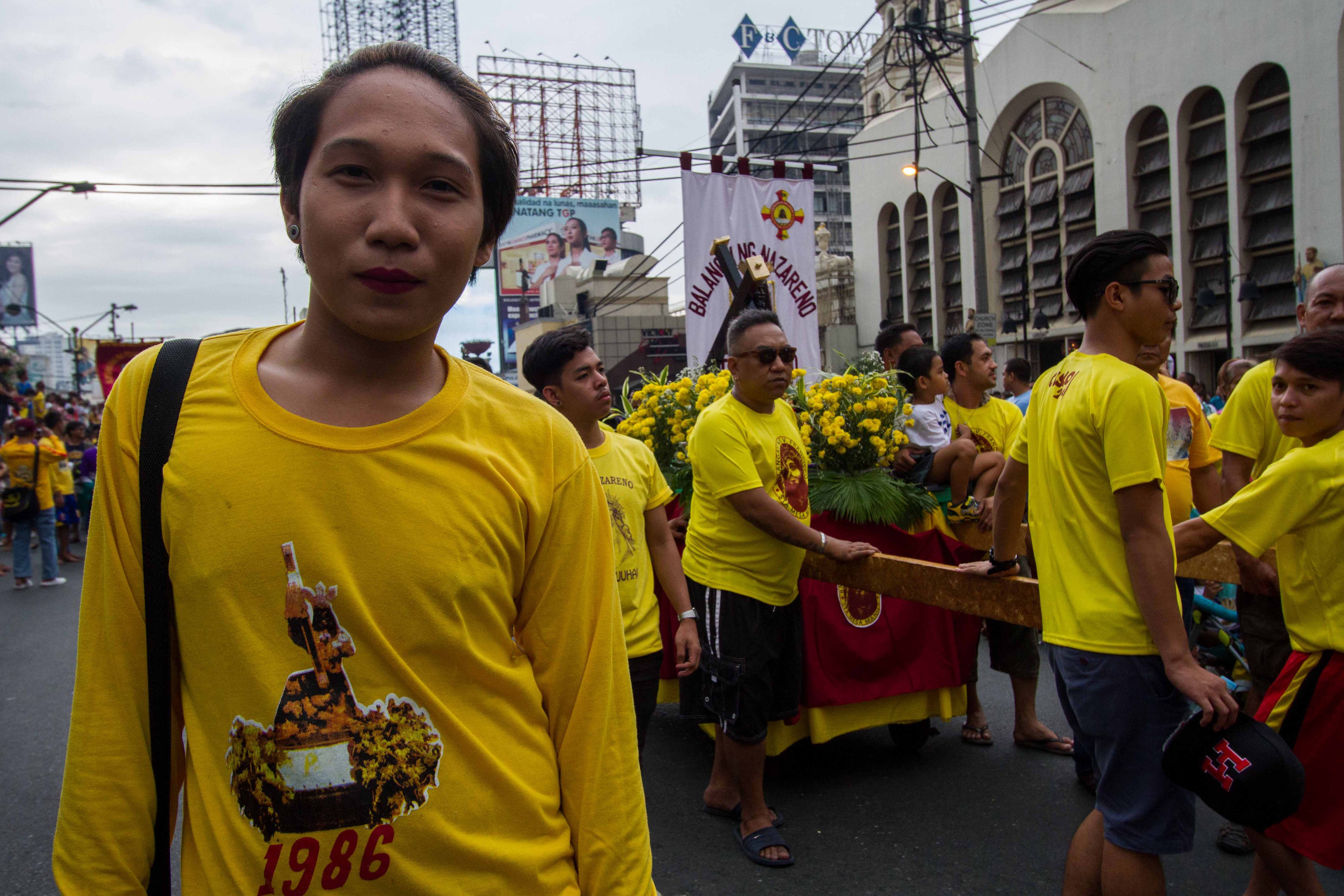 For seven years, Patrick Verona, 19, from Sampaloc is a devotee of the Black Nazarene. 