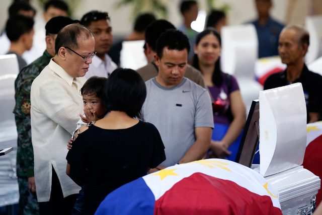 Aquino and the #SAF44 families